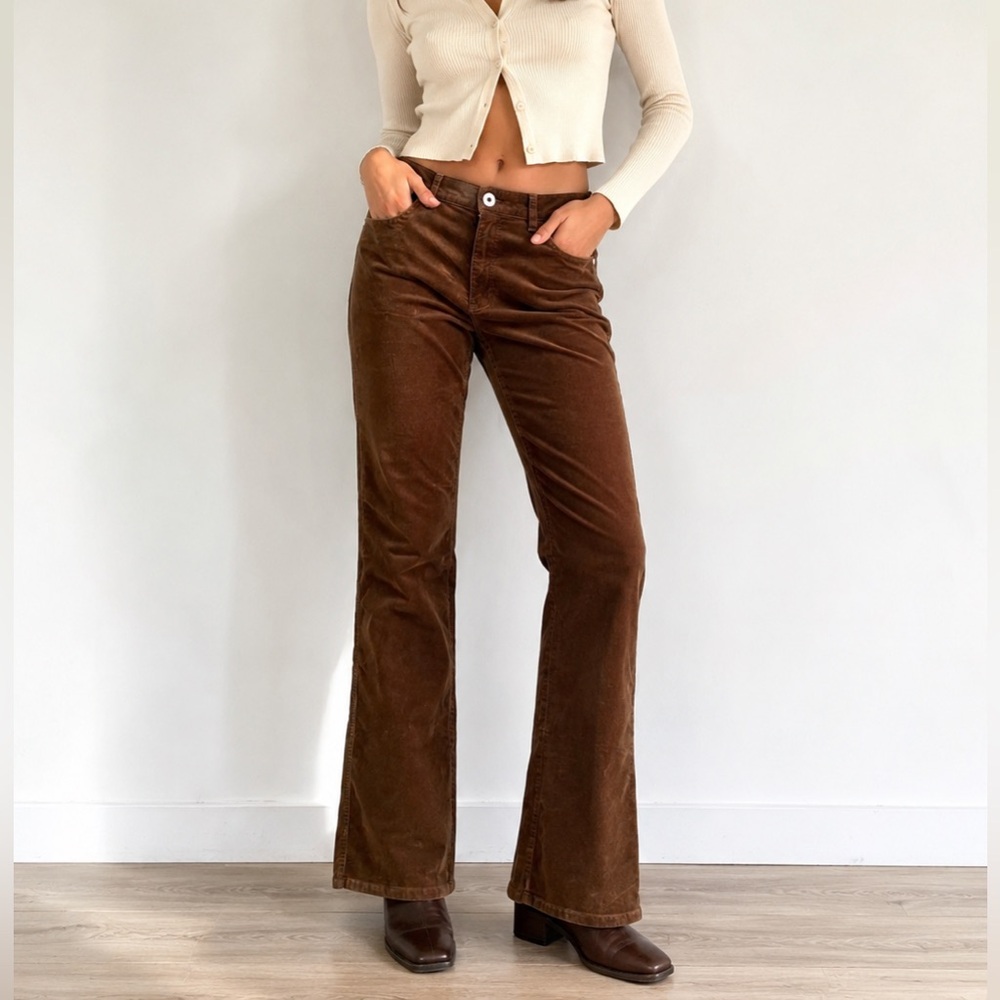 J. Jill Brown Corduroy Boot Cut Pants 10